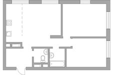 Планировка 3-комнатной квартиры, 66,3 м2