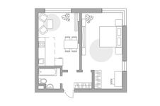 Планировка 2-комнатной квартиры, 49,1 м2