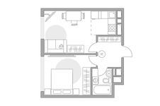 Планировка 2-комнатной квартиры, 40,2 м2