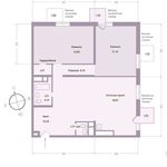 Планировка 3-комнатной квартиры, 112 м2