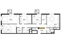 Планировка квартиры студии, 120 м2