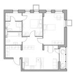 Планировка 2-комнатной квартиры, 67,8 м2