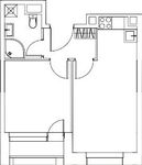 Планировка 1-комнатной квартиры, 36,01 м2