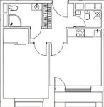 Планировка 1-комнатной квартиры, 43,18 м2