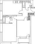 Планировка 2-комнатной квартиры, 73,05 м2