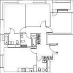 Планировка 3-комнатной квартиры, 85,23 м2