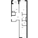 Планировка 2-комнатной квартиры, 69,3 м2