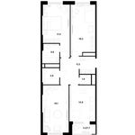 Планировка 3-комнатной квартиры, 94 м2