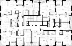 Планировка  3-комнатной квартиры, 139,5 м2