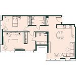 Планировка 3-комнатной квартиры, 94,6 м2