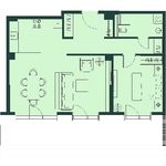 Планировка 2-комнатной квартиры, 63,5 м2