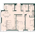 Планировка 3-комнатной квартиры, 94,5 м2