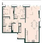 Планировка 3-комнатной квартиры, 89,4 м2