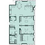 Планировка 4-комнатной квартиры, 133,1 м2