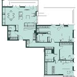 Планировка 4-комнатной квартиры, 152,7 м2