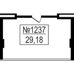 Планировка квартиры студии, 29,18 м2