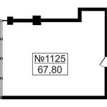 Планировка 2-комнатной квартиры, 67,8 м2