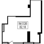 Планировка 2-комнатной квартиры, 82,18 м2