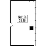 Планировка 2-комнатной квартиры, 78,85 м2
