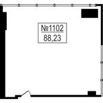 Планировка 2-комнатной квартиры, 88,23 м2