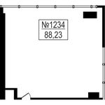 Планировка 2-комнатной квартиры, 87,47 м2