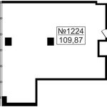 Планировка 1-комнатной квартиры, 109,87 м2