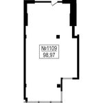 Планировка 2-комнатной квартиры, 98,97 м2