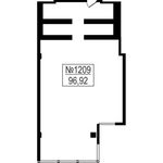 Планировка 2-комнатной квартиры, 96,92 м2