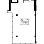 Планировка 3-комнатной квартиры, 112,97 м2