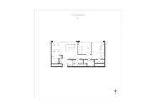 Планировка 2-комнатной квартиры, 55,3 м2
