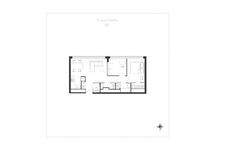 Планировка 2-комнатной квартиры, 55,8 м2
