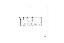 Планировка 2-комнатной квартиры, 57,4 м2