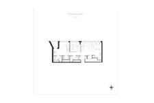 Планировка 2-комнатной квартиры, 57,6 м2