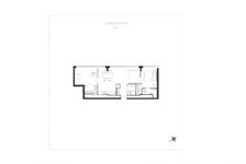 Планировка 2-комнатной квартиры, 66,3 м2