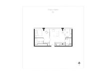 Планировка 1-комнатной квартиры, 55,9 м2