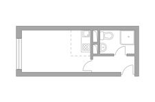 Планировка 1-комнатной квартиры, 35,51 м2