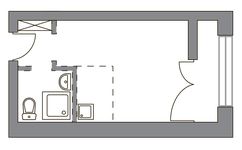 Планировка квартиры студии, 20,74 м2