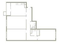Планировка 3-комнатной квартиры, 95 м2