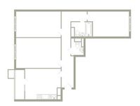 Планировка 3-комнатной квартиры, 95,2 м2