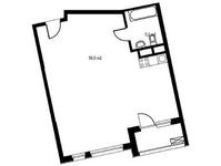 Планировка 1-комнатной квартиры, 64,4 м2