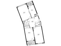 Планировка 3-комнатной квартиры, 131,6 м2
