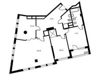 Планировка 3-комнатной квартиры, 130,1 м2