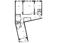 Планировка 3-комнатной квартиры, 127,9 м2