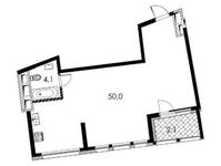 Планировка 2-комнатной квартиры, 56,3 м2