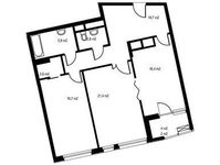 Планировка 2-комнатной квартиры, 88,2 м2