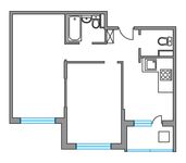 Планировка 2-комнатной квартиры, 52,1 м2