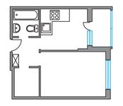 Планировка 1-комнатной квартиры, 33,1 м2