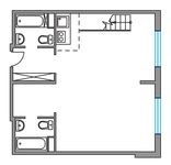 Планировка 1-комнатной квартиры, 71,4 м2