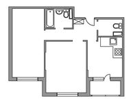 Планировка 2-комнатной квартиры, 56 м2