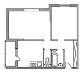 Планировка 2-комнатной квартиры, 58,7 м2